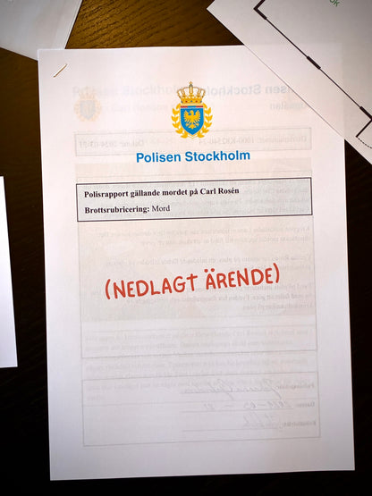 Innehåll i mini-mordgåtan Arvtagaren