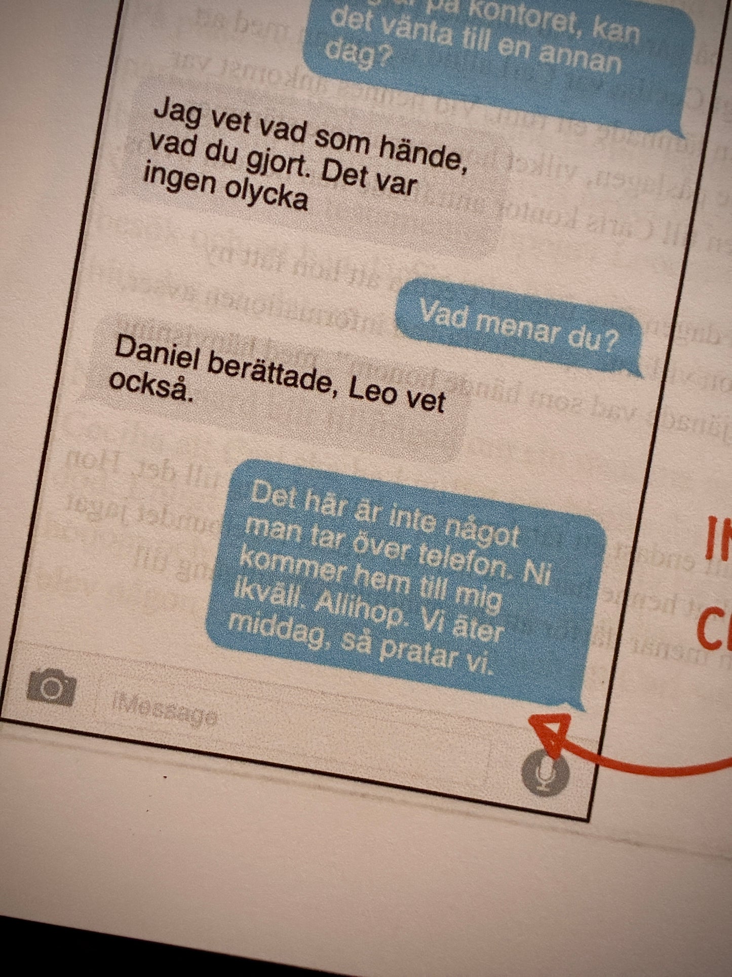Innehåll i mini-mordgåtan Arvtagaren