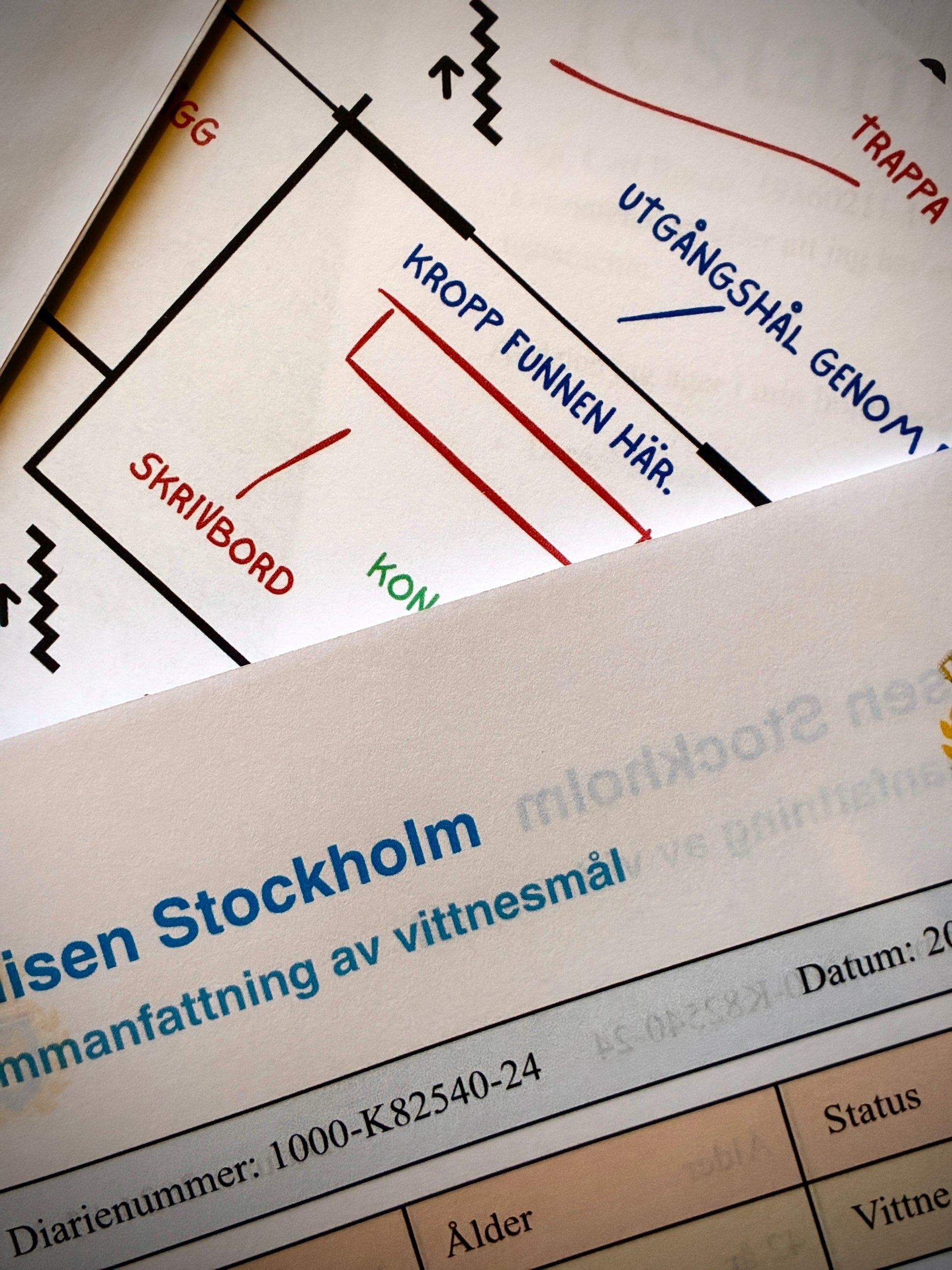 Innehåll i mini-mordgåtan Arvtagaren